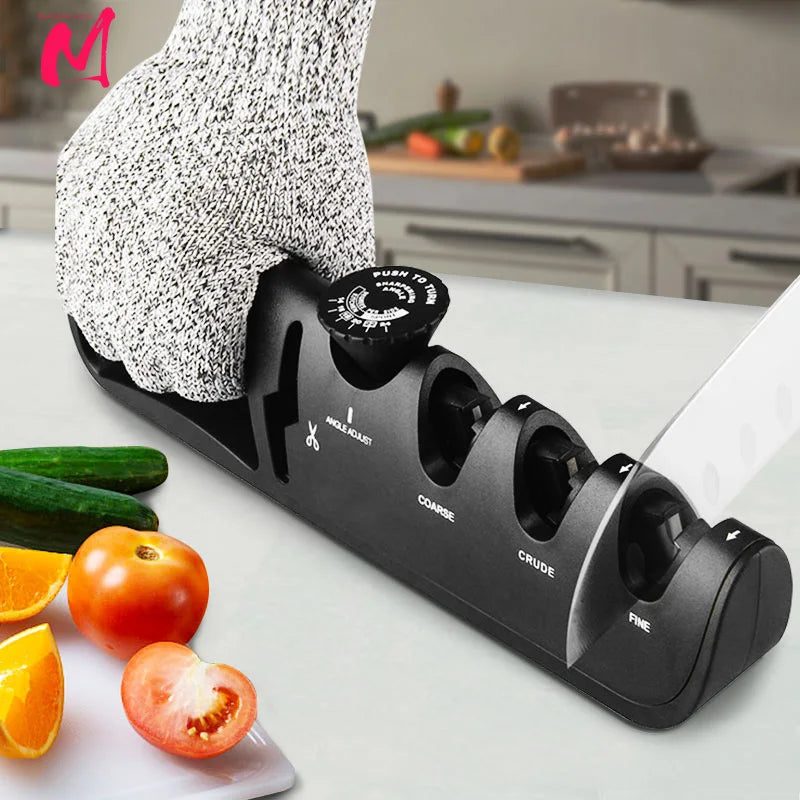 Adjustable 4 Stages Knife Sharpener