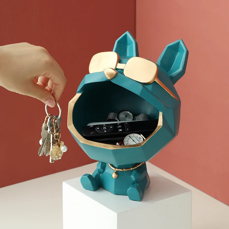 Cool Dog Figurine Storage Box