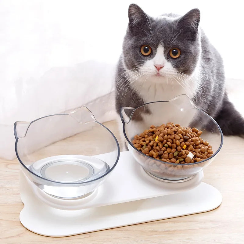 Cat Non-Slip Double Food Bowl