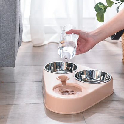 3In1 Pet Stainless Steel Bowl Feeder