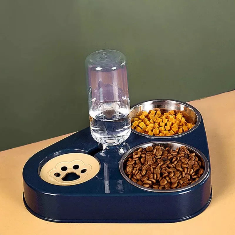 3In1 Pet Stainless Steel Bowl Feeder