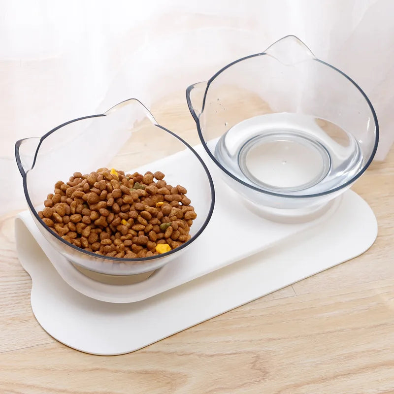 Cat Non-Slip Double Food Bowl