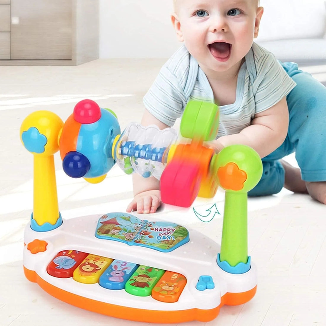 Kids Rotating Music Piano Toy