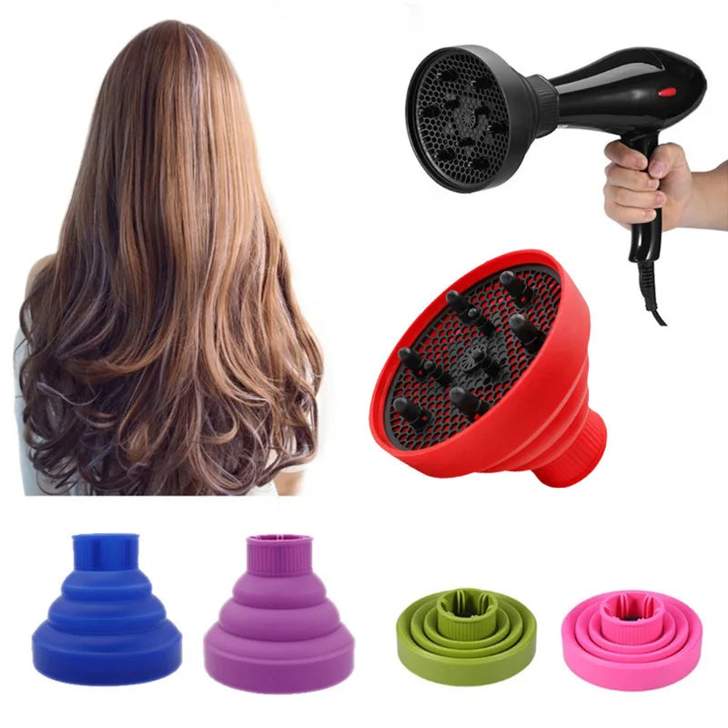 1PC Foldable Silicone Hairdryer