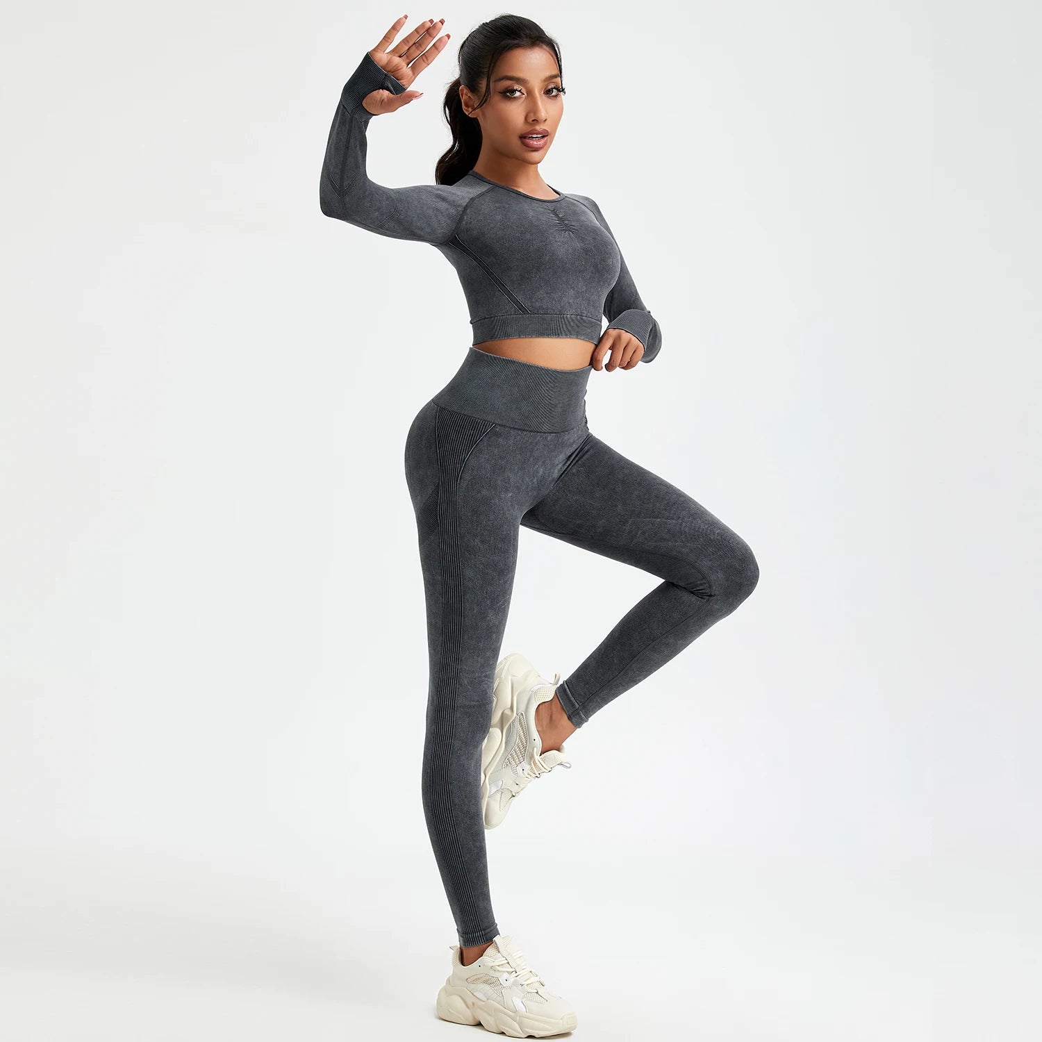 Woman Gym Casual Sport Pants Suit