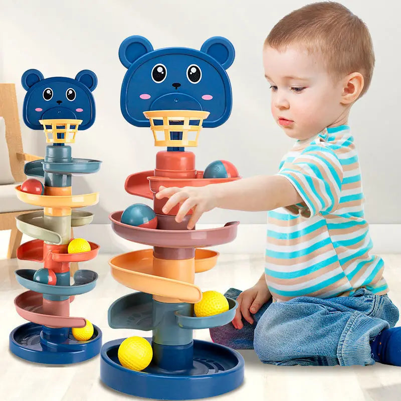 Babies Rolling Ball Pile Tower Toy