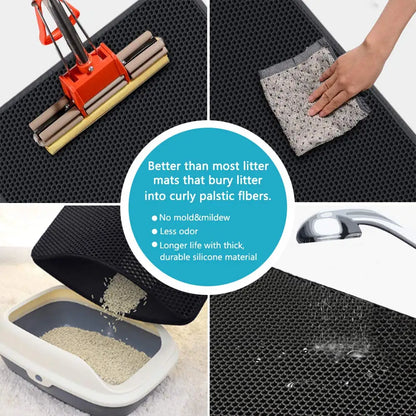 Cat Waterproof Non-slip Litter Mat