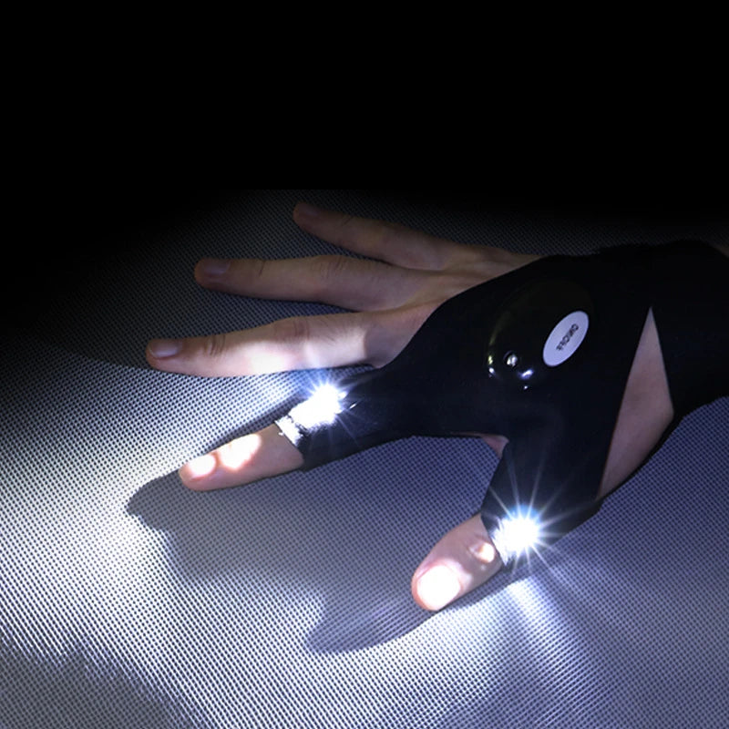 LED Flashlight Waterproof Hiking Glove