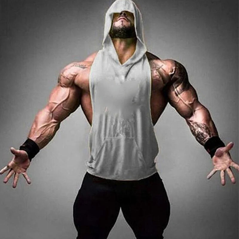 Men Bodybuilding Fitness Cotton Vest