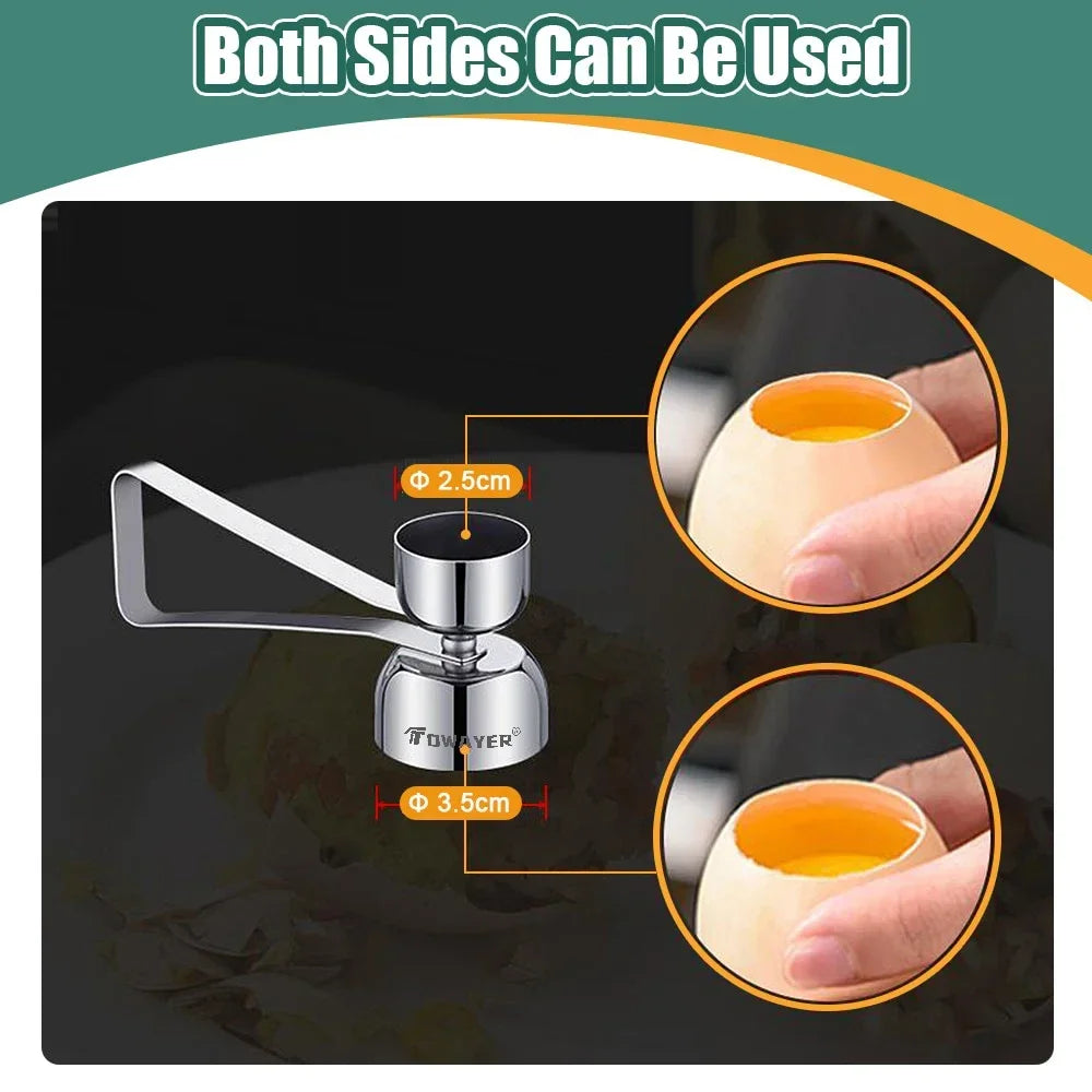 Double Head Metal Eggshell Opener