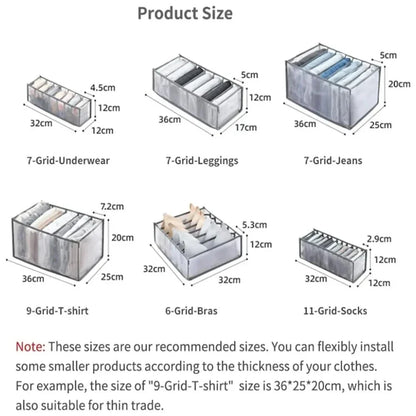 Clothes Jeans Compartment Storage Box