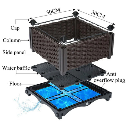 Large Rectangular Vegetables Grow Pot